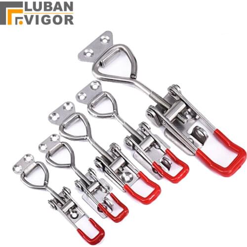 304 stainless steel Adjustable Box buckle, Horizontal fixture,fast Door bolt clamp,no rust,More sturdy more durable