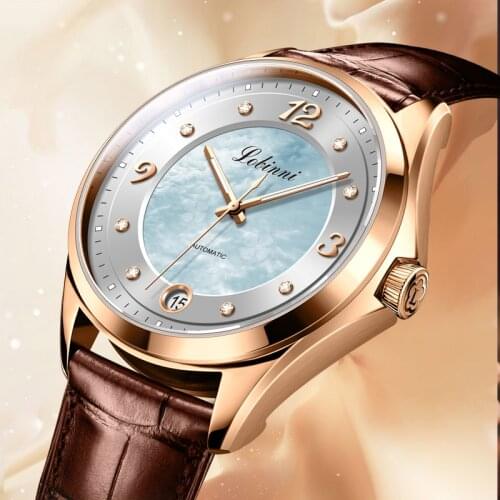 Switzerland Luxury Brand LOBINNI Seagull High Grade Automatic Mechanical Womens Watches Sapphire Waterproof Diamond Clock L2071