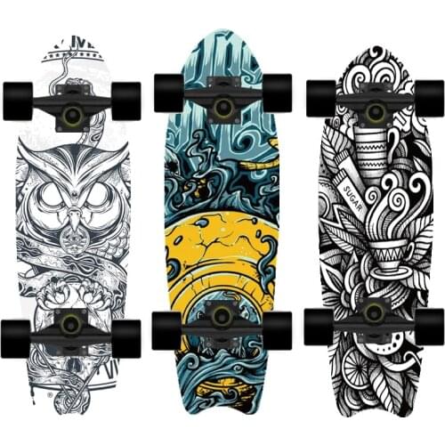 BZ 2021 Skateboard Double Upright Four Wheel Skateboard Skateboard Deck Penny Board Long Board Long Board Deck