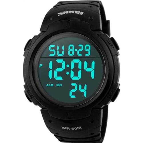 Skmei Mens Sports Watches Top Brand Luxury Dive Digital LED Military Watch Men Fashion Casual Electronics Wristwatches Clock Men