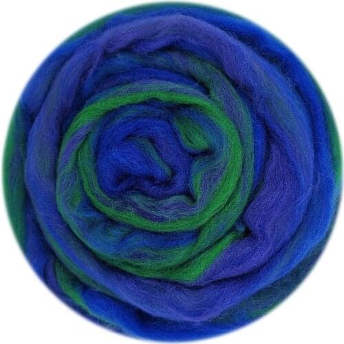 Blended Roving 50g, Needle Felting Wool, Hand Dyed Wool Top, Merino Mixed Natural Wool Roving for Needle Felting Kits (13)