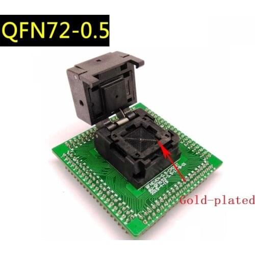 QFN72 Burning Seat Converts to DIP72 Test Seat 0.5mm pitch Flip Burning Seat Programming Seat