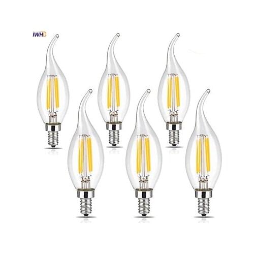 IWHD E14 Bombillas Vintage Lamp Light Bulbs LED Filament 4W 110V-220V Edison Bulb Retro Lamp Ampul Industrial Decorative