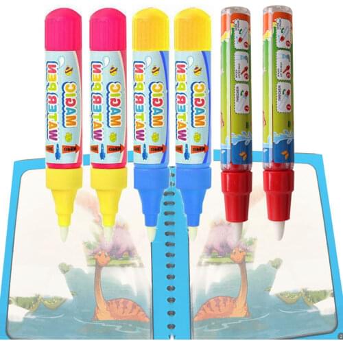 Magic Water Drawing Pen Toy Pen Kid Painting Water Writing Mat Pen Doodle Pens Replacement Tool Education Toy for Kids