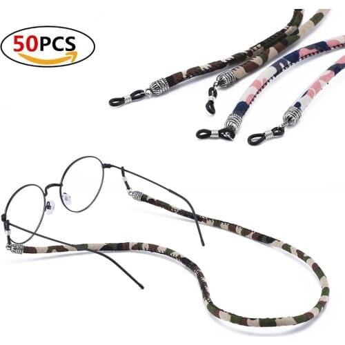 10pcs eyeglasses cord colorful camouflage cord for sunglasses reading glasses wholesale