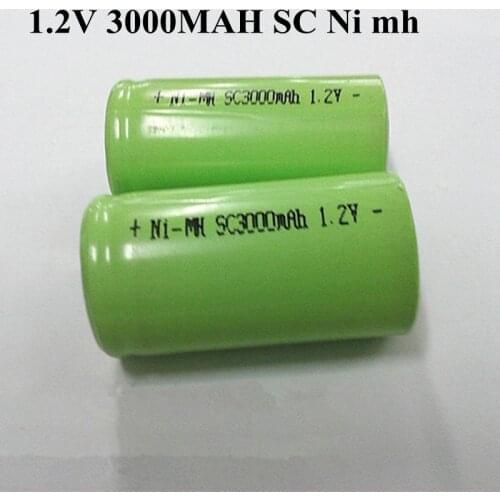 15 Pcs NIMH SC 1.2V 3000mAh High Rate Rechargeable Interphone Diy Battery Pack for Sweeper Vacuum