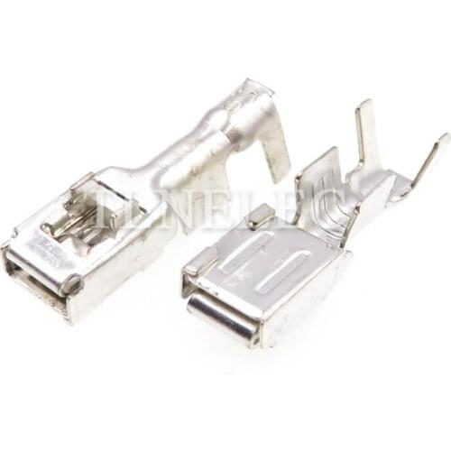 20pcs DJ621-4.8X0.8B Auto Wire Terminal Male Female Plug Terminal Crimp Loose Pins 4mm Splice For Car Electric Connector