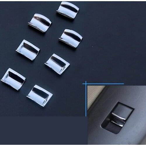 7 Pcs ABS Chrome Door Window Switch Lift Button Cover Trim For Honda CR-V Vezel Accord 2008 -2015 car styling