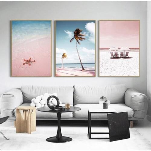 Abstract Landscape Painting Modern Nordic Canvas Painting Wall Art Mountain Day Publishing Painting and Living Room Decor