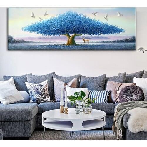 5D DIY Diamond Painting Nordic Birds deer Tree landscape Cross Stitch Full Diamond diamond Embroidery Large Decor