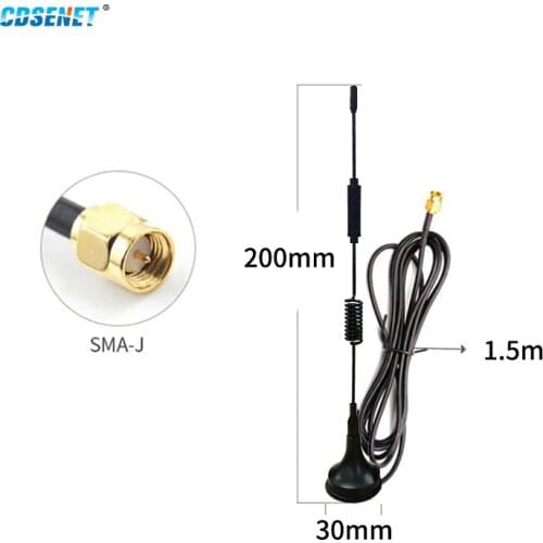 4G Antenna GPRS Sucker Antenna With Strong Magnetic Base for all Kinds of 4G / LTE band wireless Devices TX4G-XPL17-150