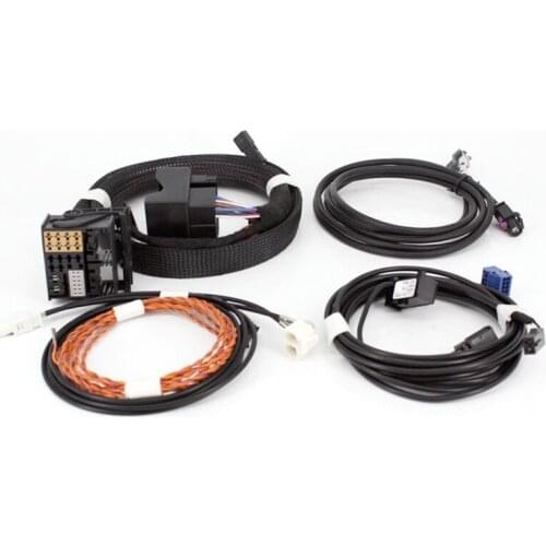 MQB CAR MIB2 STD2 ZR NAV Discover Pro Radio Adapter Cable Wire harness with 2 to 2 cable For Golf 7 MK7 Passat B8 Tiguan