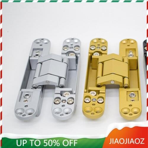 Door hinges for heavy doors Zinc Alloy 3D Adjustable Conceal Hinge Invisible Door Hinge 80kg for 2 hinges 177X28cm