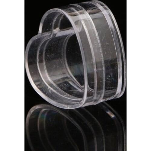 10Pcs Plastic Heart Shape Cream Box Cosmetic Case Transparent Makeup Container MOLF