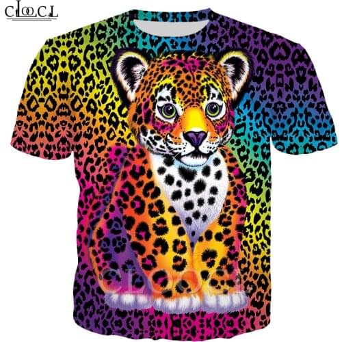 Animal Piebald Little Tiger T Shirt Men Women 3D Print Macaw Hippie Hipster Short Sleeve Sweatshirt Hip Hop Streetwear Tops T453
