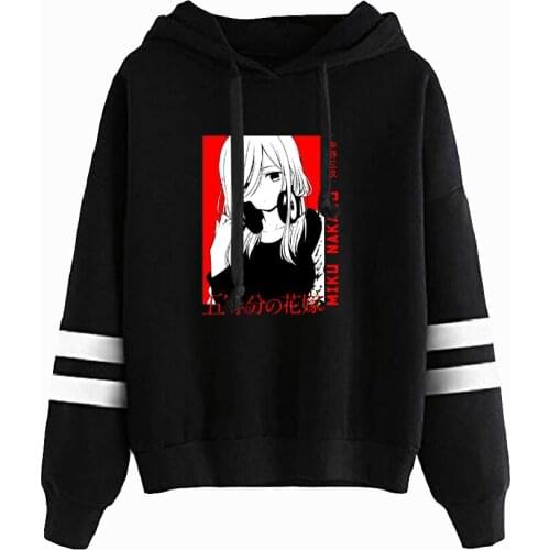 Mens New The Quintessential Quintuplets Parallel Bars Hoodie Sweatshirts Casual Cute Manga Hoody Spring Autumn Tops Plus Size