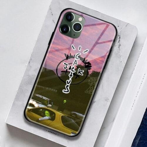 Jackboys Travis Scott Soft Silicone Tempered Glass For IPhone SE 6s 7 8 Plus X XR XS 11 12 mini Pro Max Phone Case Cover Shell