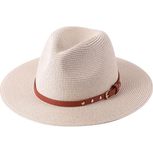 Bucket hat Womens cap hats for men summer straw hat sun protection hats wide brim womens vintage protection fashion straw visor