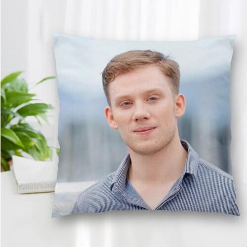 Custom Actor Joe Cole Pillow Case Polyester Decorative Pillowcases Zipper Pillow Case Pillowcase Cover Square 35x35cm,40x40cm