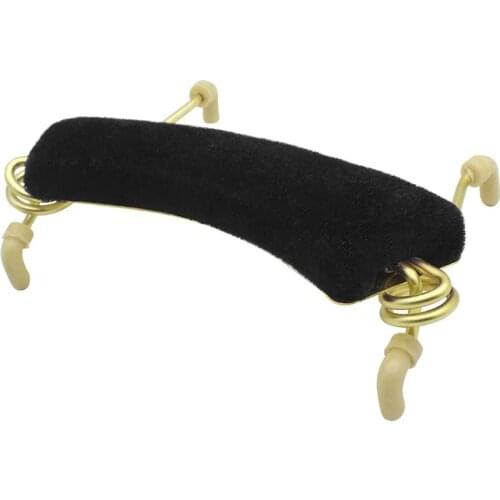 Professional Metal Acoustic Spring Violin Shoulder Rest Pad for 3/4 & 4/4 Violin Fiddle Chin Rest Violin Parts Accessories