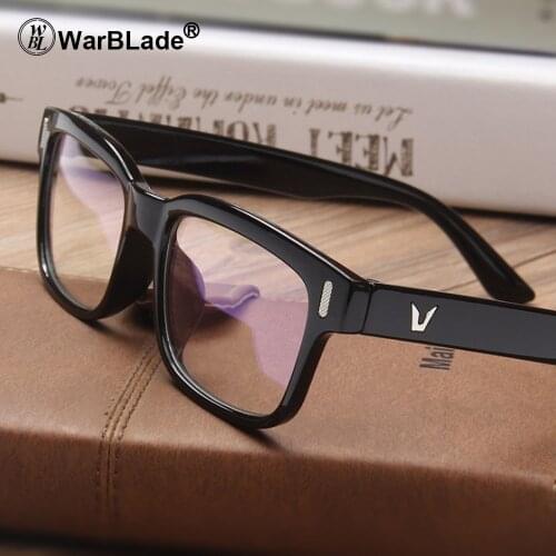 WarBLade Transparent Computer Glasses Clear Eyeglasses Fake Optical Eye Glasses Frames For Women Myopia Glass Spectacles Eyewear