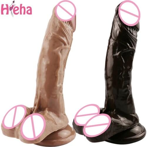 Realistic Big Dildo Transparent Anal Masturbator Soft Sex Toys For Couples Huge Jelly Suction Cup Penis Simulation For Women Gay