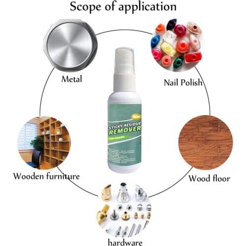 30ml Sticky Residue Remover Spray Multifunctional Quick Easy Sticker Remover Cleaner Car Glass Label Cleaner Adhesive Glue Spray