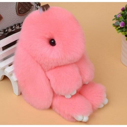 13cm 18cm High Quality Super Cute Fluffy Bunny Bag Pendant Lovely Play Real Life Dead Rabbit Kawaii Animal Toy MR142A