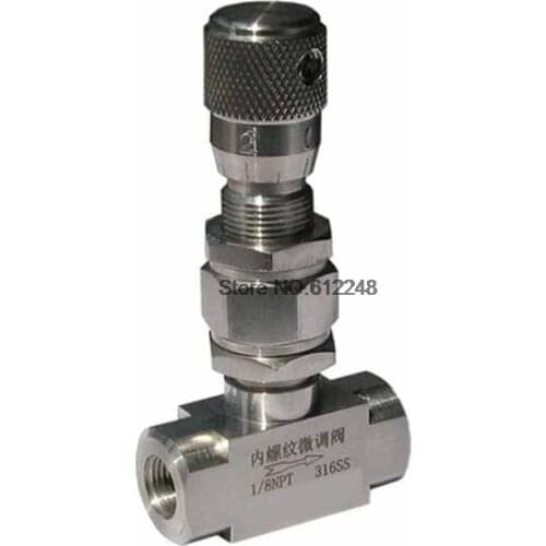 Sleeve Type Micro Regulating Needle Valve Air Liquid Direct Connect Stainless Steel 304 PN32 WL91H-320P Flow Control Valve 32MPA