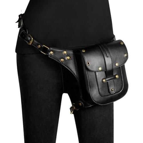 Vintage Steampunk Bag Steam Punk Retro Rock Gothic Retro Bag Goth Shoulder Waist Bags Packs Victorian Style Women Men Leg Bag E3