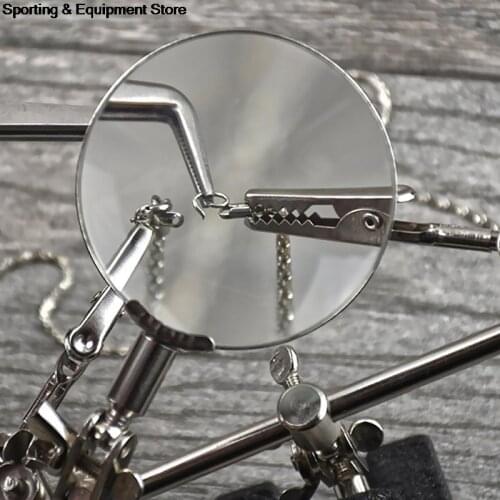 3 in 1 Welding Magnifying Glass Auxiliary Clip Magnifier Soldering Solder Iron Stand Holder Station Rework Repair Tool