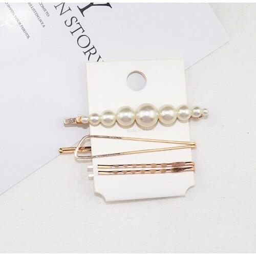 New Pearl Hair Clip for Women Hairpin Headdress New Arrival Fashion Elegant Korean Design Stick Hairpin Hair Styling Accessorie