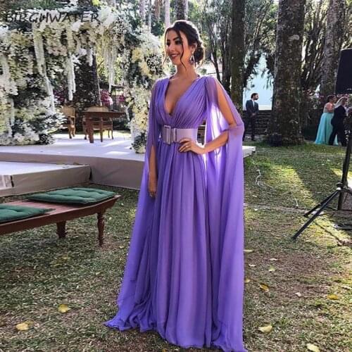 2021 Womens Summer Dress Vintage Party Night Sexy Dresses Plus Size Elegant Purple Deep V-neck Long Dress