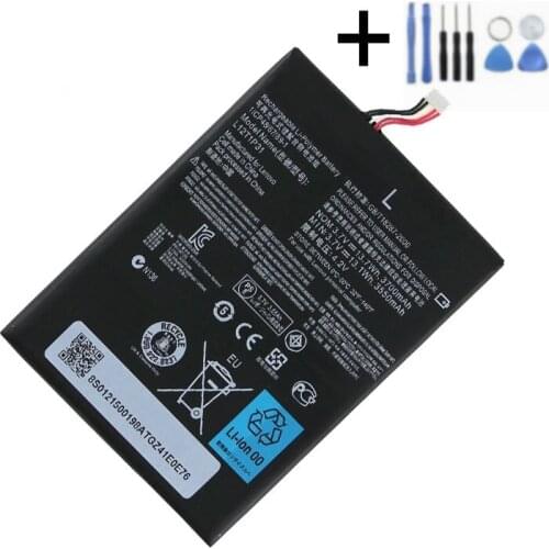 1x 3700mAh Battery Replacement For Lenovo A2107 A2207 L12T1P31 BL195 L12T1P31 Smart Phone Batteries + Repair Tools kit
