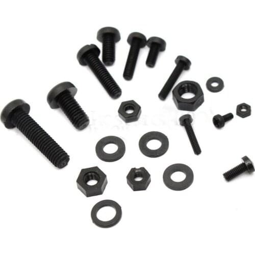 150Pcs M2 M2.5 M3 M4 M5 Nylon Hex Screw Bolt Nut Standoff Spacer Assortment Kit Black