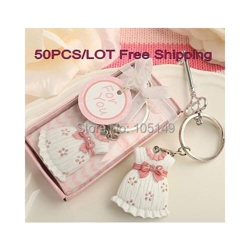 50 pieces/lot) Best Baby items for baby party favors and baby birthday gift Cute-as-can-be Key Chain Favor for baby girl gift