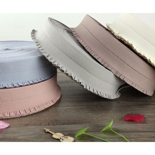 60mm Wide Foldable Rib Elastic Band 35 Yards Colorful Polyester Stretching Ribbon For Clothes Handmade Craft Garment Sewing