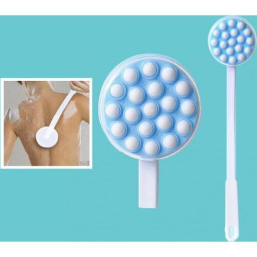 Lotion Applicator With Massaging Head, 16.9 inch Long Handle Back Massager for lotion moisturizer sunscreen or shower gel