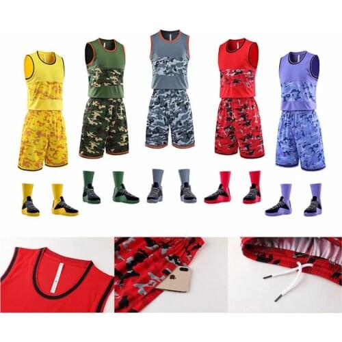 2019 new basketball uniform suit Men and Women jersey basketball double side bag quick-drying, can be customized