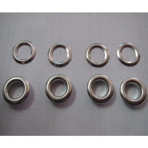Free shiping 8mm brass eyelets for apparel eyelets plating silver color whosale price 1000set
