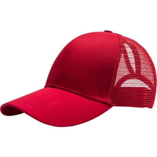 Women Ponytail Baseball Cap Messy Summer Mesh Caps Hip Hop Golf Sports Hat