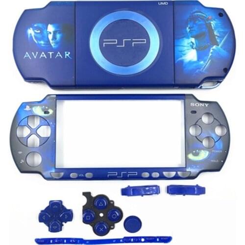 Housing Shell Game Console for PSP 2000 PSP2000 Replacement Limited Version Full Housing Shell Cover Case with Buttons Kit