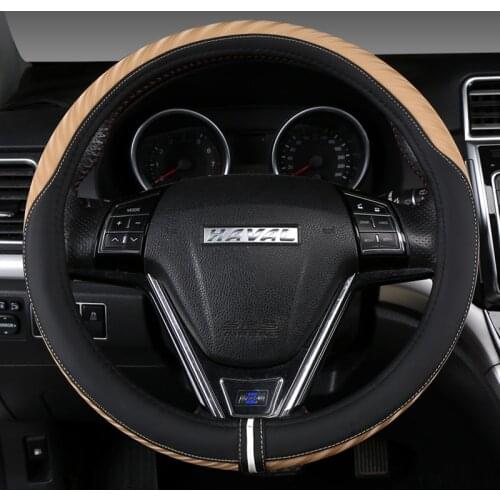 Microfiber Leather Steering Wheel Cover Car-styling for Great Wall Haval Hover H1 H3 H6 H2 H5 C50 C30 Auto Accessories