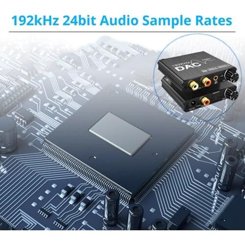 Digital To Analog Audio Converter DAC Optical Coaxial 3.5mm for PS3/PS4