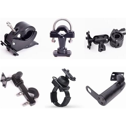 INIZEAL Universal 360degree Rotating Adjustable Bicycle Motorcycle Handlebar Mirror Seat Mount Cradle Bag Holder Support - A