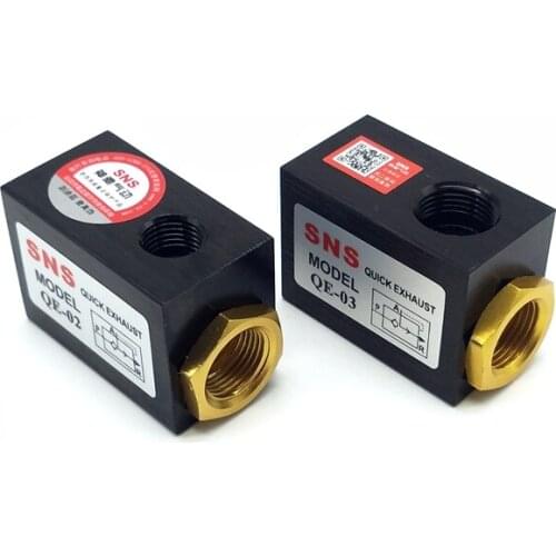 SNS Quick Exhaust Valve QE-01 QE-02 QE-03 QE-04 Pneumatic Valve