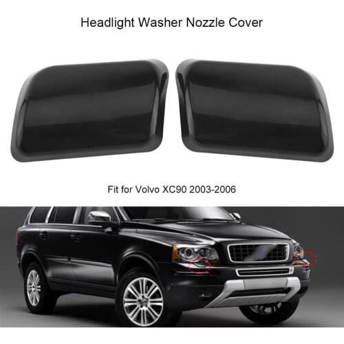 1Pair Headlight Washer Nozzle Cover Cap for Volvo XC90 2003-2006 30698209 30698208 Washer Nozzle Cap Car Styling