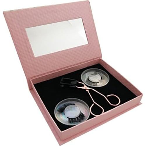 2020 New Arrival Natural Thick No Glue No Eyeliner Needed Handmade Quantum Magnetic Fake Eyelash Set Long Lasting Easy To Wear
