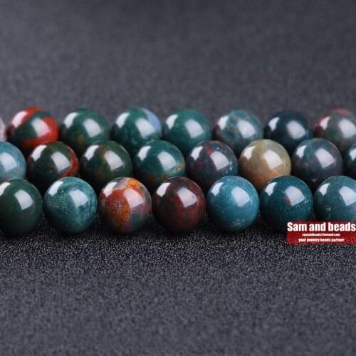 A Grade Natural Dracaena bloodstone Beads For Jewelry Making DIY Bracelet Necklace 4/6/8/10/12mm Strand 15