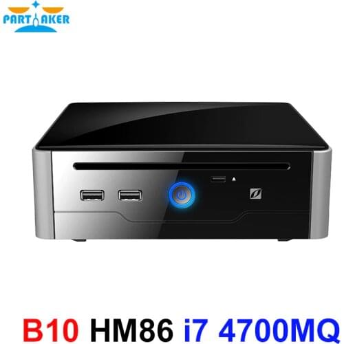 Partaker HTPC Dual Display DVI HDMI Intel Core i7 4700MQ Processor Mini PC Linux i7 USB3.0 COM